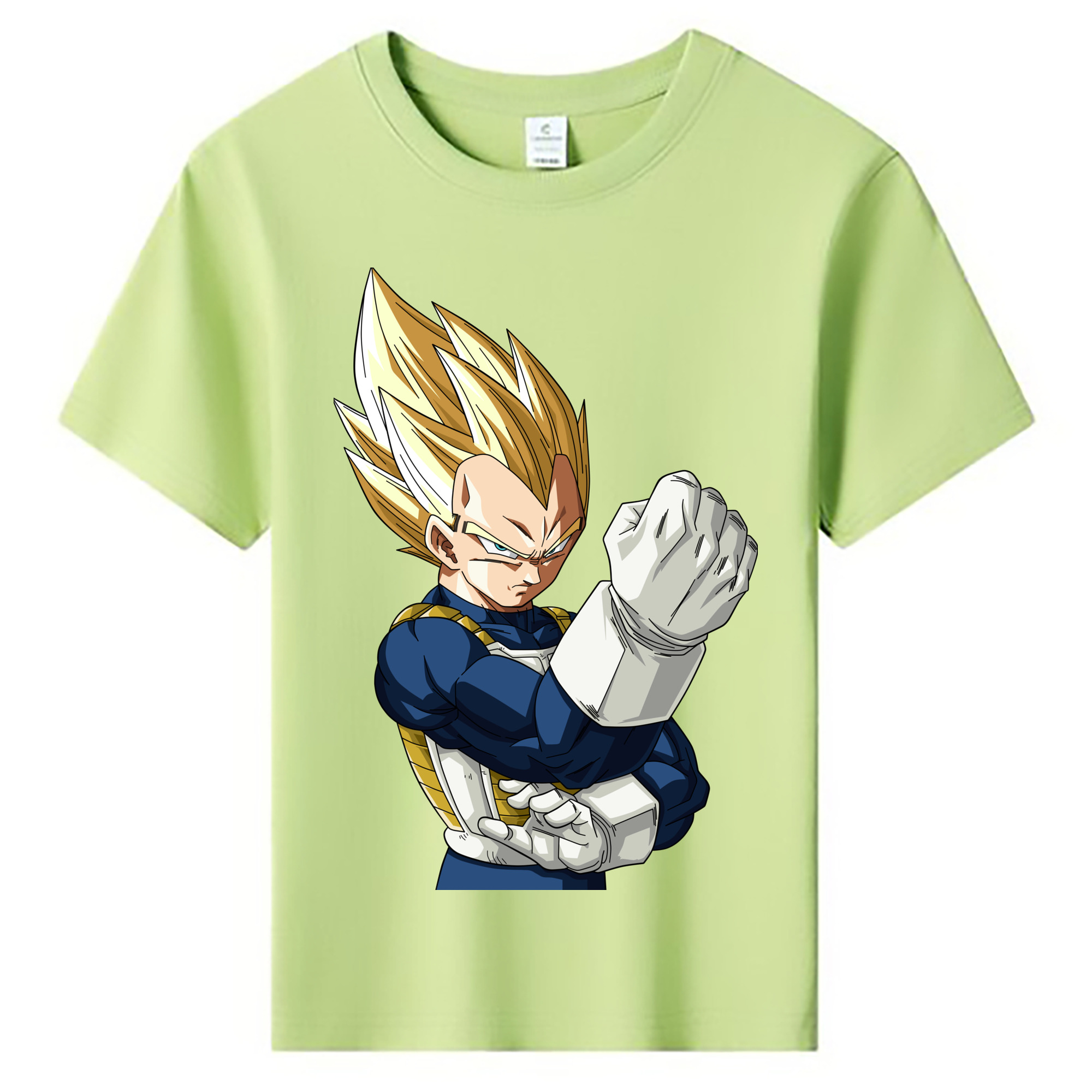 （画像用） ドラゴンボール ベジータ四世（Bejīta Yonsei）DRAGON BALL Vegeta IV 綿100％キッズTシャツ（フロントプリント）